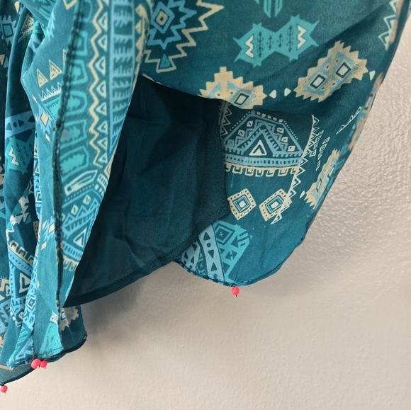 NWT Hemant & Nandita Layered Beaded Silk Tank Top Camisole Size Small - Picture 8 of 8